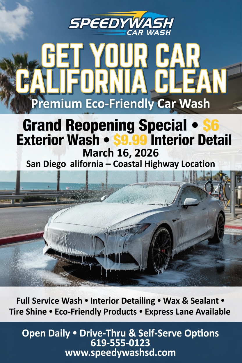 SpeedyWash Flyer